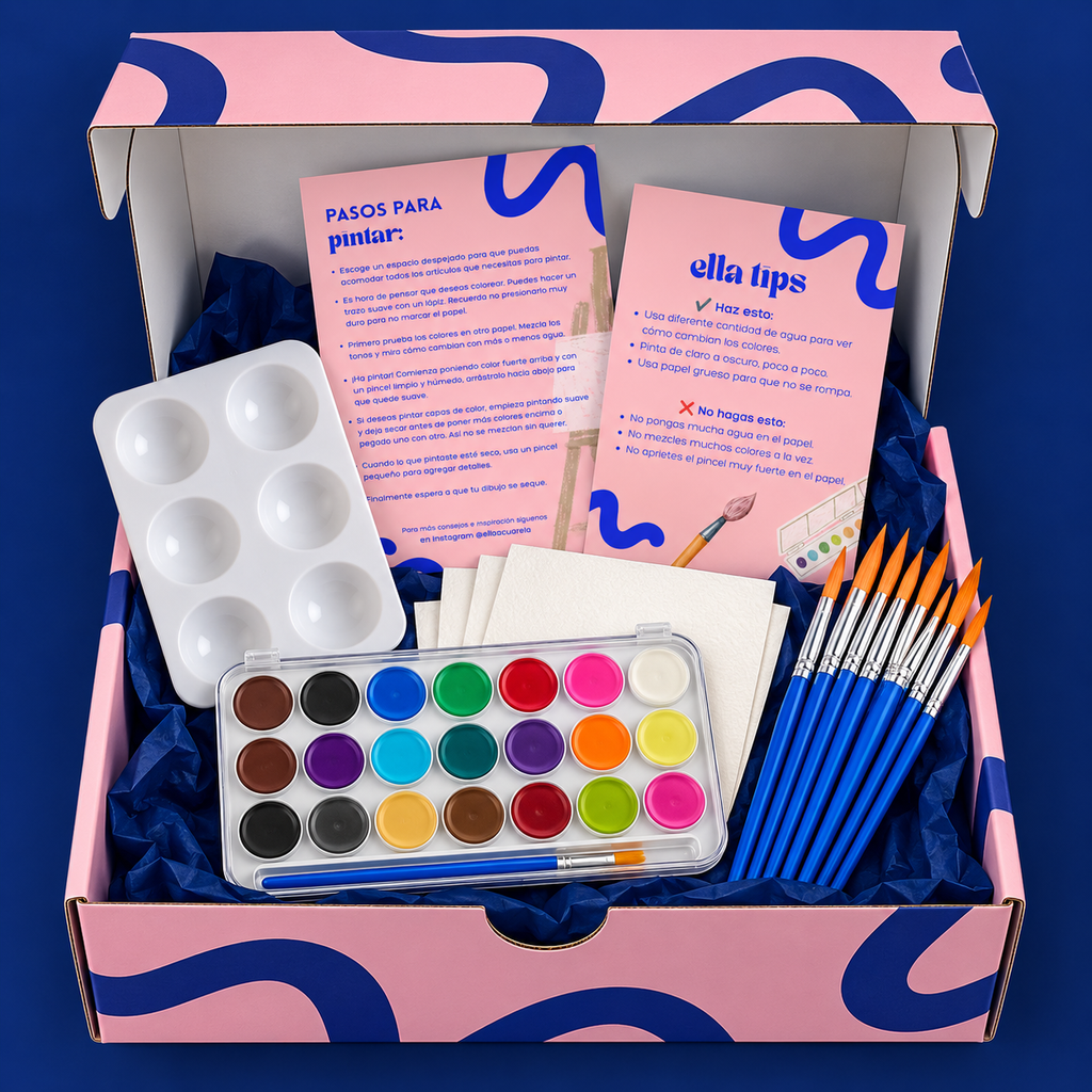 Caja de Arte Ella Acuarela 🎨