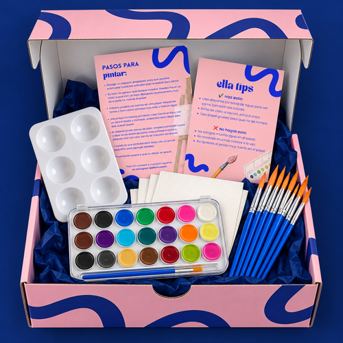 Caja de Arte Ella Acuarela 🎨